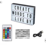 Tablero Letras Luz Led